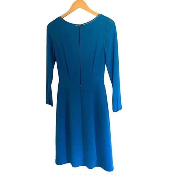 Reiss Alessa Blue Long Sleeve Dress 2 - Picture 5 of 8